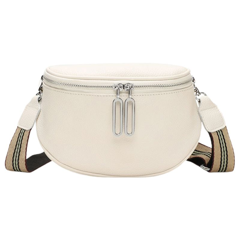 Lihao sac de messager Double fermetures à glissière bandoulière détachable poche Collocation quotidienne Faux cuir Premium femmes fourre-tout_voghion.com