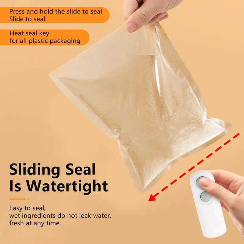 2-in-1 Rechargeable Mini Snack Bag Sealer With Cutter Heat Vacuum Sealer For Fresh Food Storage_voghion.com