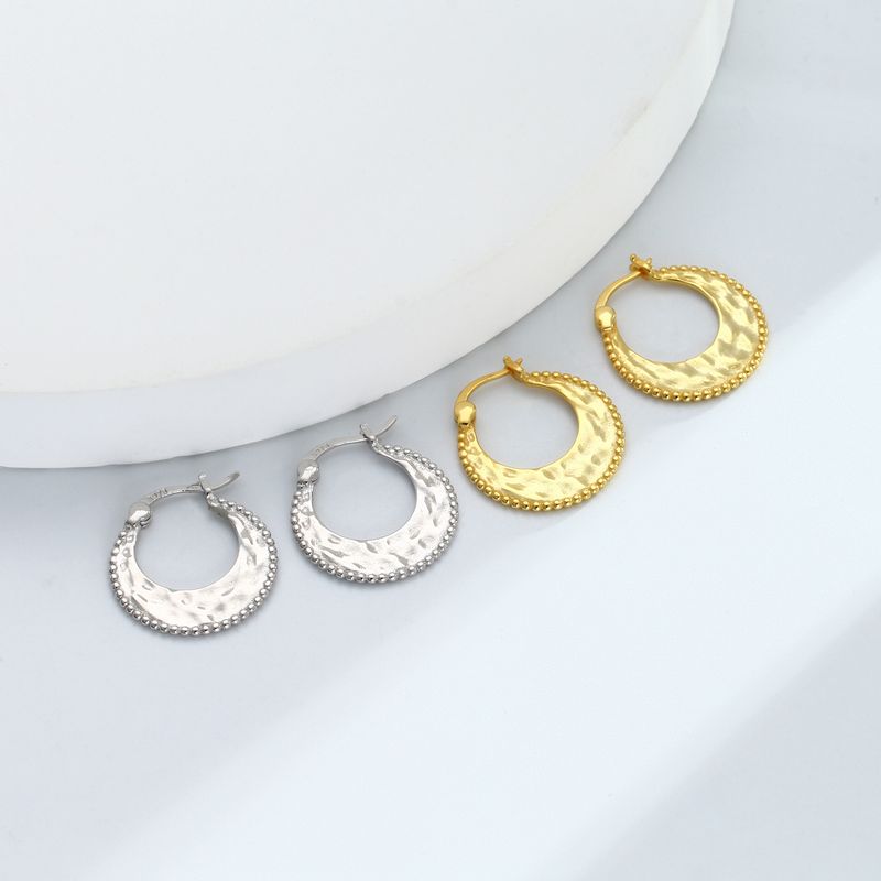S Pure Silver Fashionable, Simple, Personalized, Trendy, Versatile, Creative Celebrity, Internet Celebrity Earrings,_voghion.com