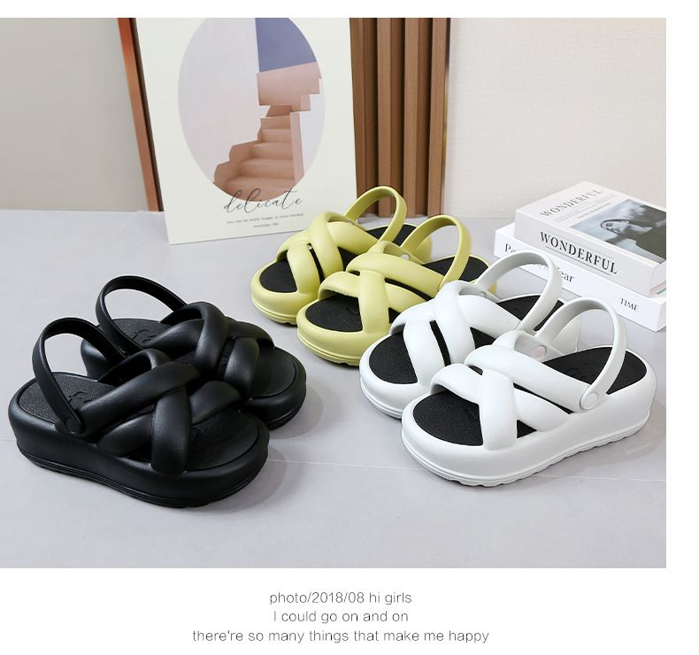 7cm dicken sohlen slip, sommer neue outdoor-mode strand tritthocker gefühl biskuit schuhe, angehoben frauen_voghion.com