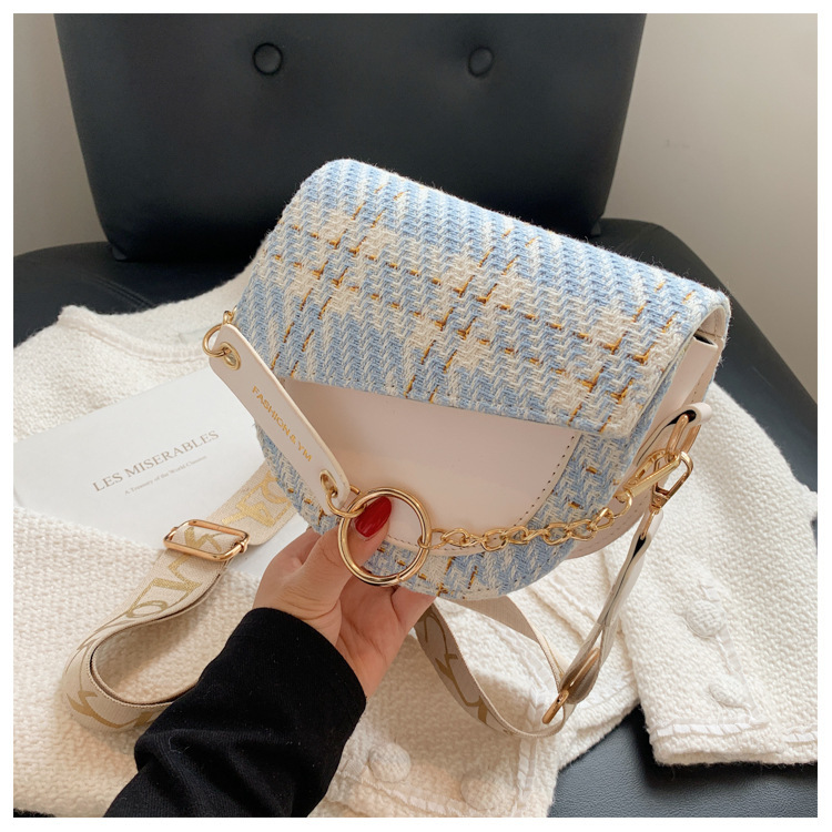 Niche super hot sell nieuwe alles-in-één damesmode brede schouderband enkele schouder crossbody mode zadeltas_voghion.com