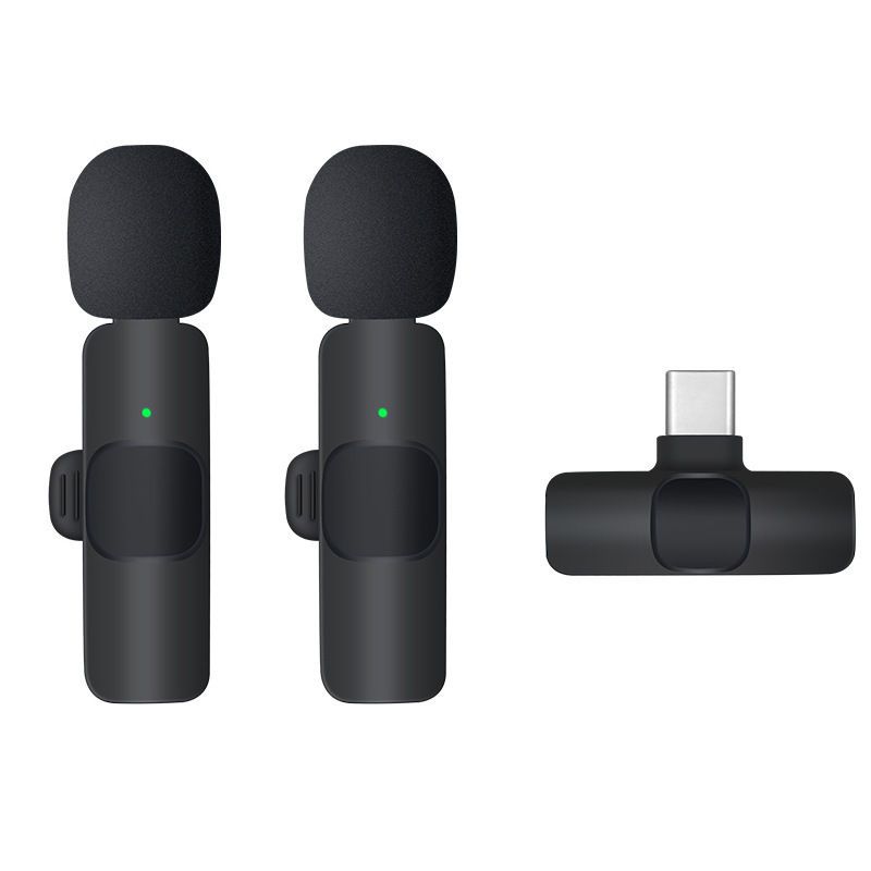 K9 Wireless, dediziertes Eins-zu-Zwei-Mikrofon für Live-Streaming und -Aufzeichnung, mobiles Lavalier-Mikrofon mit Geräuschunterdrückung für den Außenbereich_voghion.com