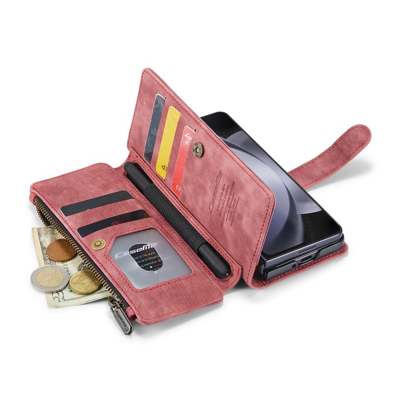 Étui en cuir pour téléphone portable Samsung Z Folder 6, étui de protection à rabat, résistant aux chutes, carte Z Folder 5_voghion.com