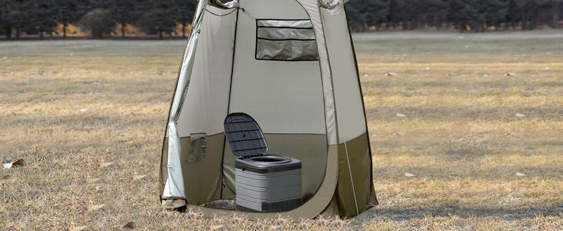 Toilettes portables mises à jour pour le camping Toilettes de voyage pliantes extra larges Toilettes de camping Toilettes portables pour adultes Toilettes de voiture Toilettes de camp Toilettes extérieures_voghion.com