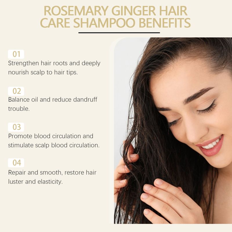 Seria Rosemary Ginger, Kit de curățare a scalpului, hrănire și netezire a părului_voghion.com