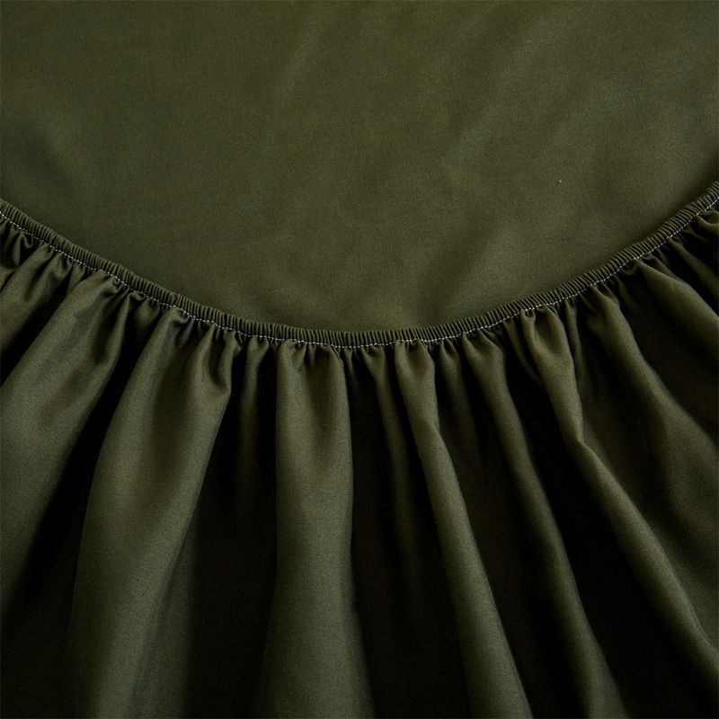 Coprimaterasso antipolvere per lenzuolo di colore solido_voghion.com
