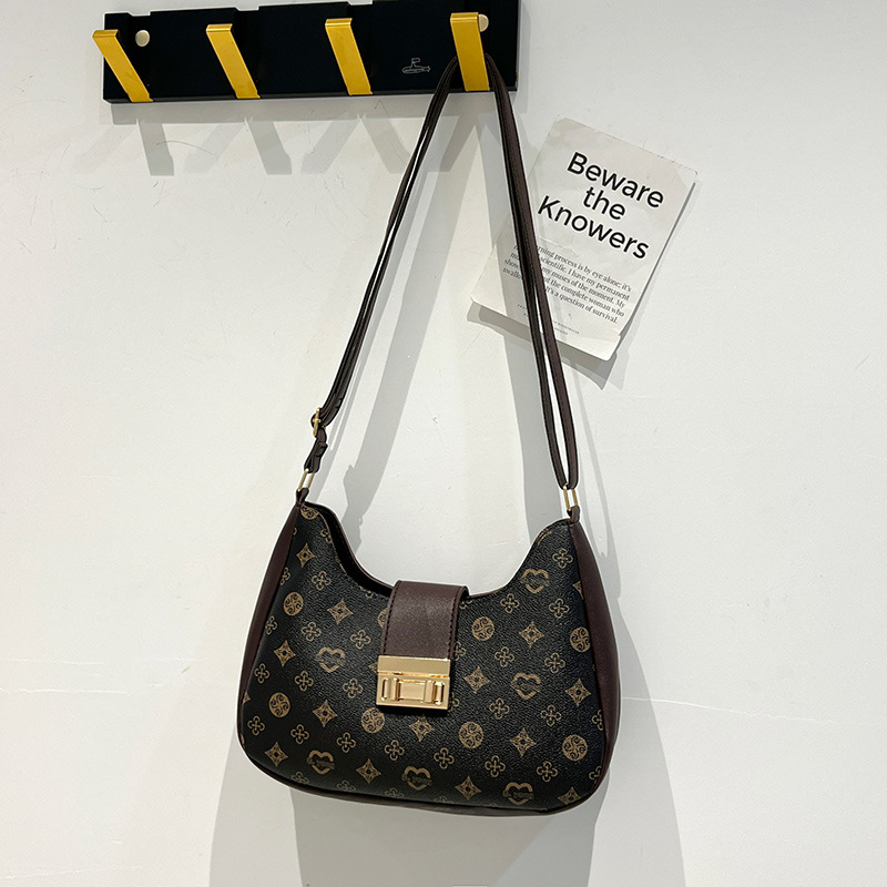 New Printed 2023 Women's Ladies Shoulder HOBO Underarm Bag_voghion.com