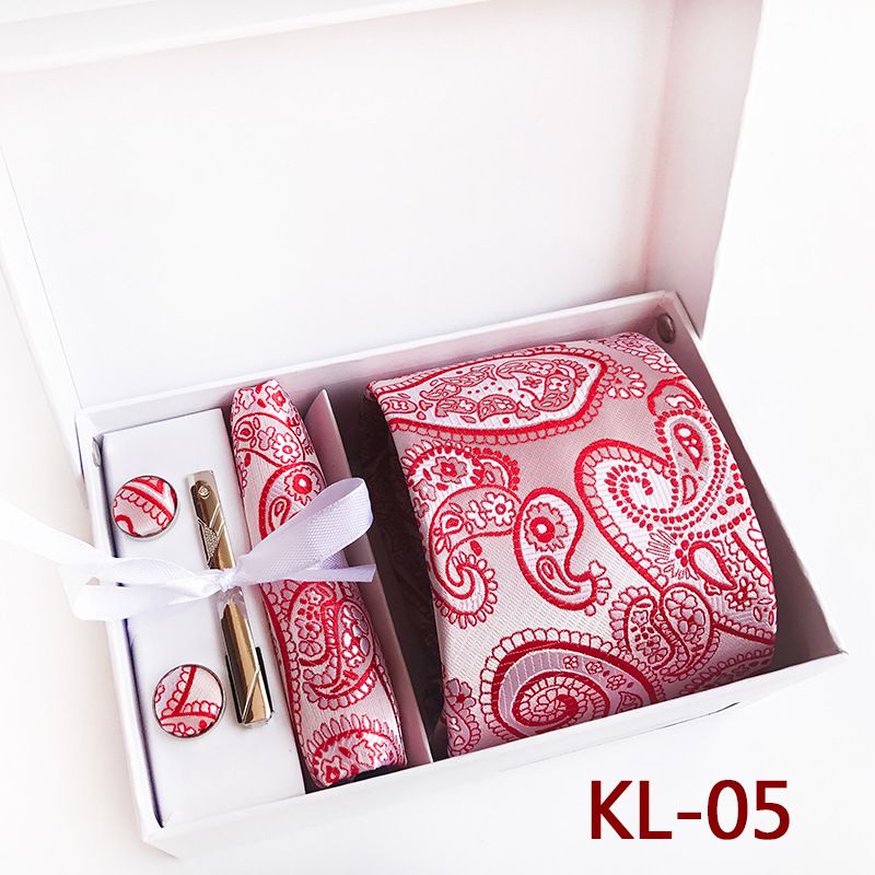 Yongfeng 2025 New Polyester Business Executive Men's 6-Piece Gift Set Tie_voghion.com