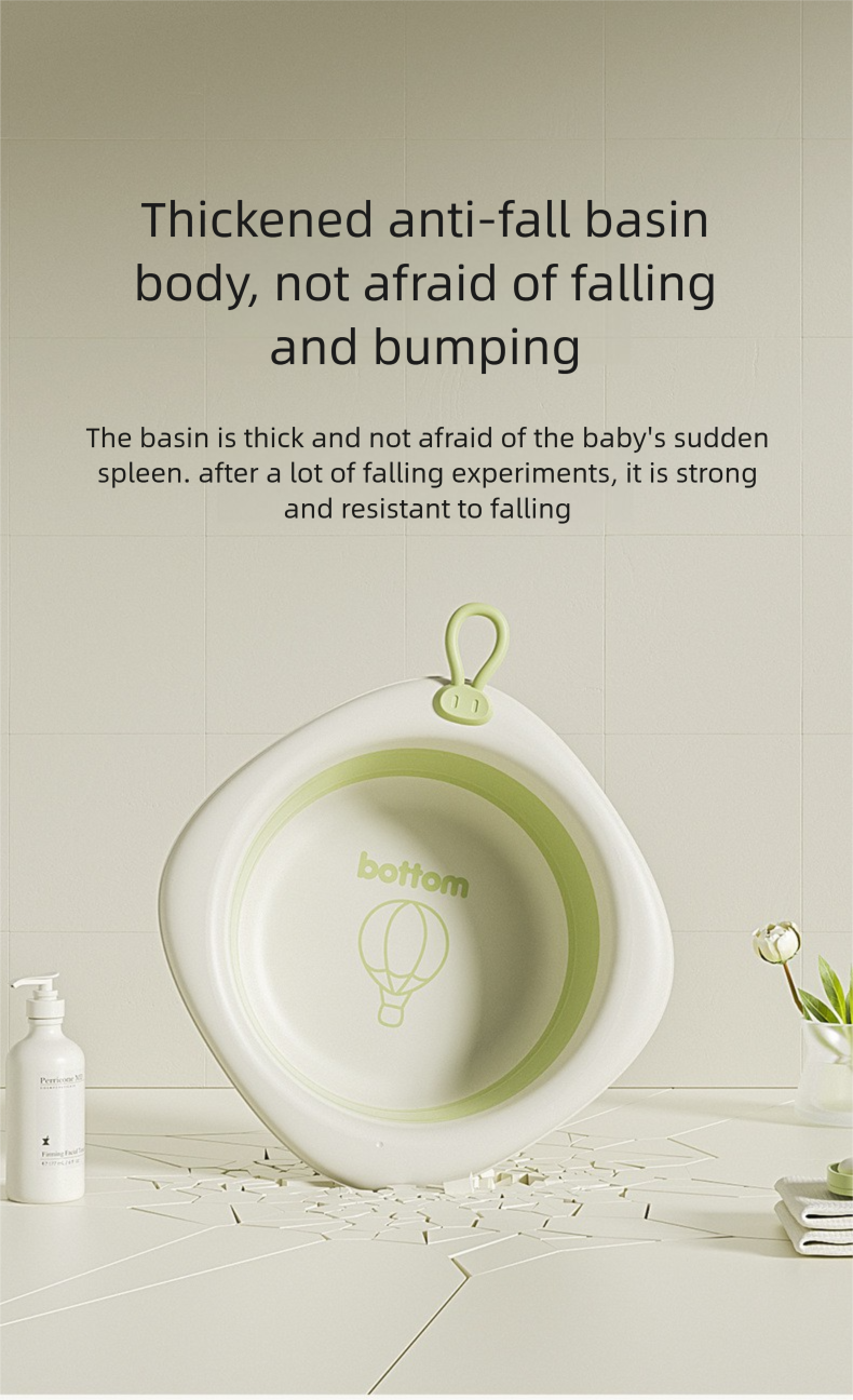 Paquete de 3 lavabos plegables para bebés, set de baño portátil para recién nacidos, ideal para lavarse la cara, suministros ligeros de viaje para niños._voghion.com