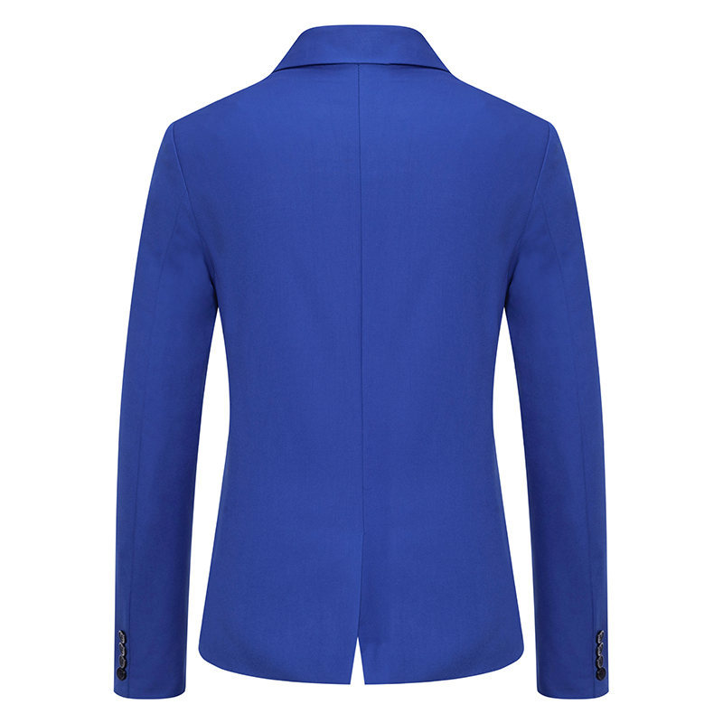 Traje informal ajustado con bolsillos y bloques de color para hombre, abrigo de traje, trajes de presentador de boda, ropa de gran tamaño para hombre, primavera 2024_voghion.com