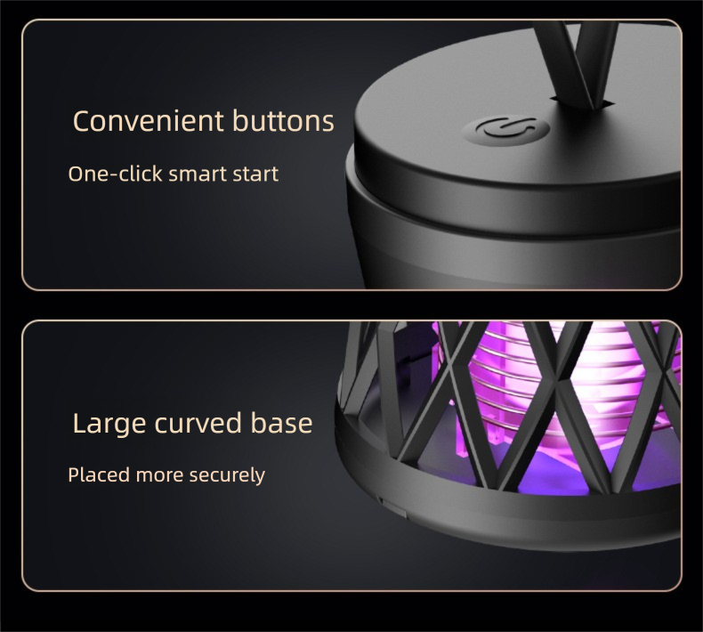 USB Mosquito Killer Lamp, Household Electric Shock Mosquito Repellent, Portable Outdoor Mosquito Trap, Waist Design_voghion.com