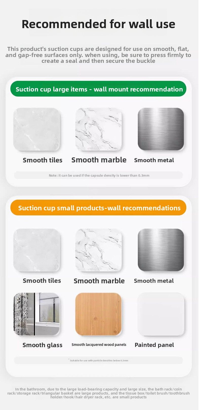 Saugnapf-Halterung für Badezimmer, ohne Bohren, Wand- oder Türbefestigung, Besen- und Mopphaken, feste Ablage, Aufbewahrungsmöglichkeit_voghion.com