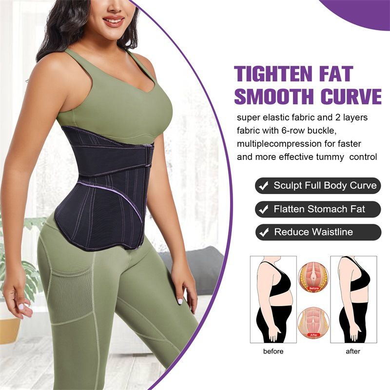 VoleFox Tummy Wrap Double Layer Yoga Belt For Postpartum Shapewear And Waist Training_voghion.com