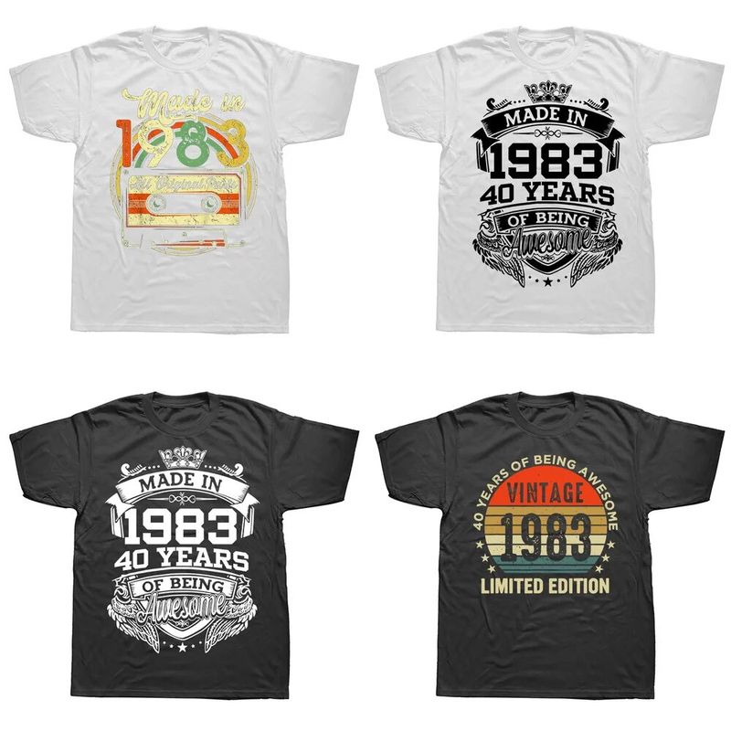Regalo per il 40° compleanno vintage 1983 in edizione limitata T per uomini e donne Regali per 40 anni Idea regalo classica per papà_voghion.com