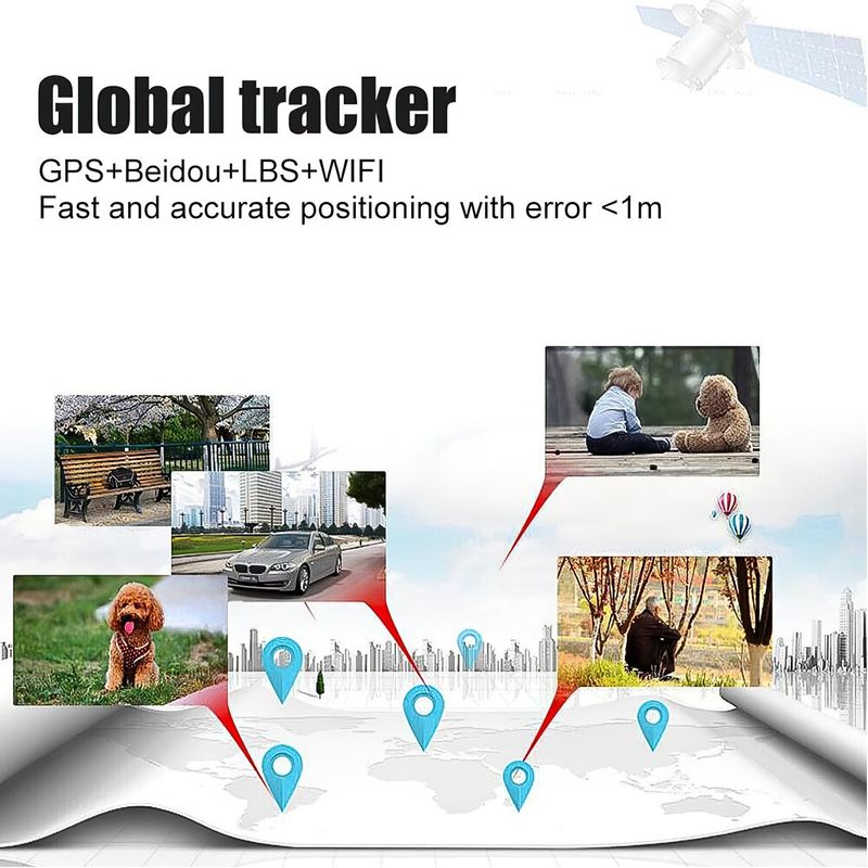Portable Vehicle Tracking Device Mini Realtime Rechargeable GPS Locator for Car_voghion.com