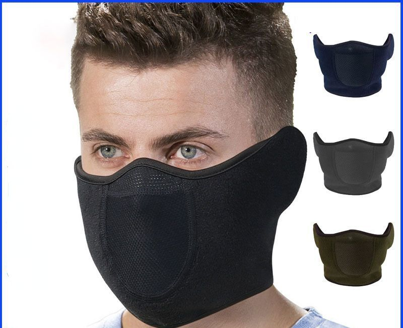 Maschera da sci invernale, calda, antivento, traspirante, antirumore, 2 in 1, per bici, da uomo_voghion.com
