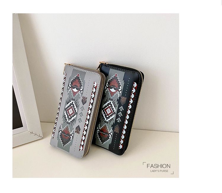 Torby damskie Nowa krótka damska portmonetka w stylu nadrukowanej torby do przechowywania Duża pojemność z wieloma przegródkami na karty Mini torba na karty_voghion.com