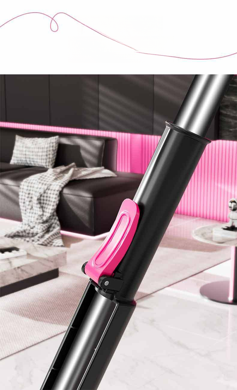 Unique Thickened Chenille Stainless Steel Rod Clamp Fixed Dual-use Dry And Wet Hand-free Household One-sweep Flat Mop_voghion.com