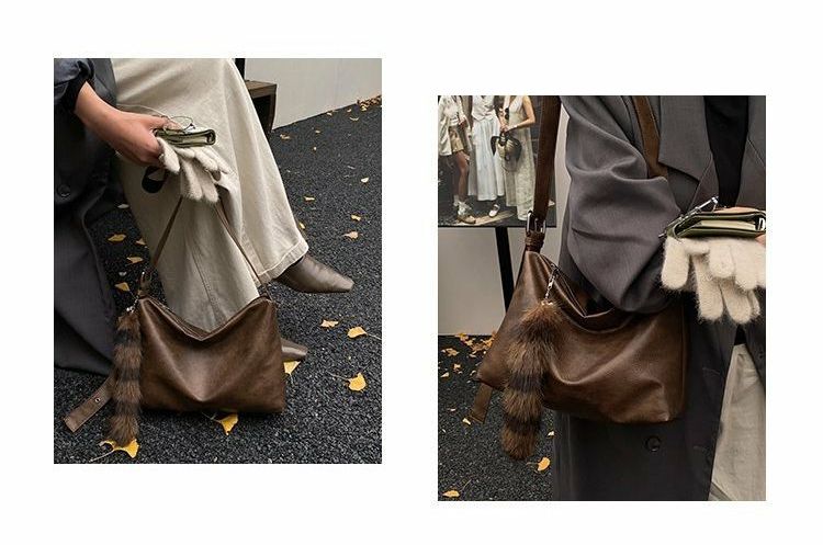 Autumn And Winter Vintage Large Capacity 2025 New Fashion Commuter Versatile Women's Crossbody Single Shoulder Hobo Bag_voghion.com