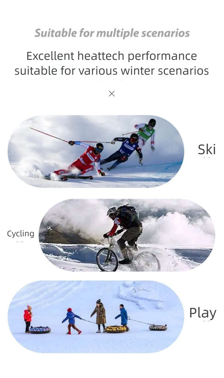 Nuovi guanti invernali caldi da sci per uomo e donna, per ciclismo all'aperto, touchscreen, foderati in pile, antivento e antifreddo._voghion.com