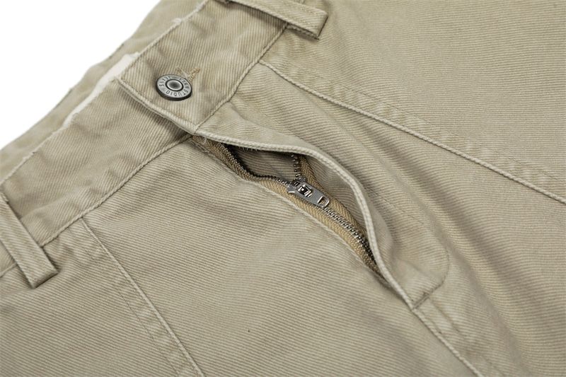 Herrenbekleidung High Street Lockere Arbeitsshorts mit weitem Bein Herren-Sommer-Plissee-Design Abgenutzte, verwaschene Jeansshorts_voghion.com