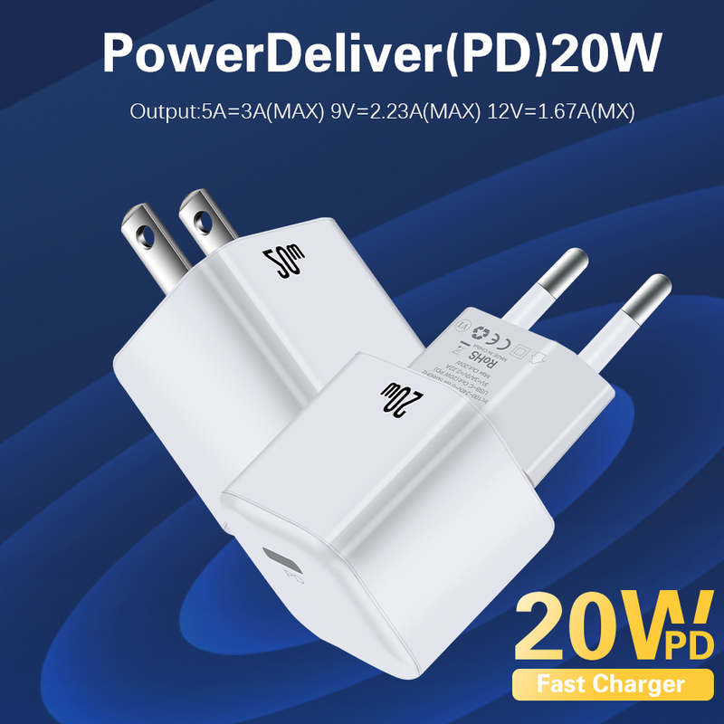 PD 20W USB-C mini nabíječka PD3.0 rychlonabíječka typu C mobilní nabíječka vhodná pro iPhone 12 Pro Max Huawei Xiao nabíječka typu 3.0_voghion.com