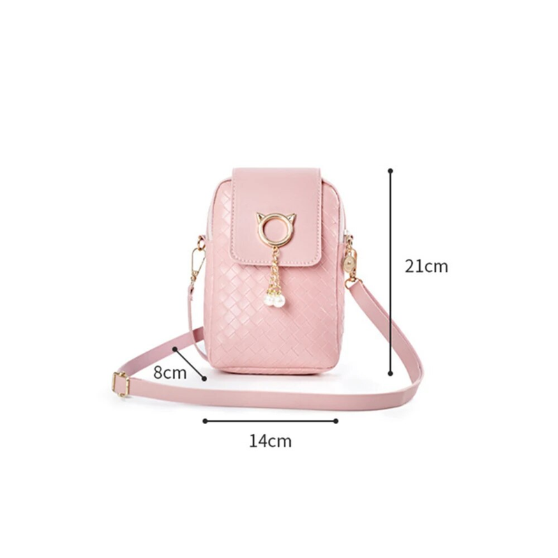 Mode Damen Mini PU Leder Umhängetasche Schultertasche Geldbörse Casual Handy Messenger Bag_voghion.com