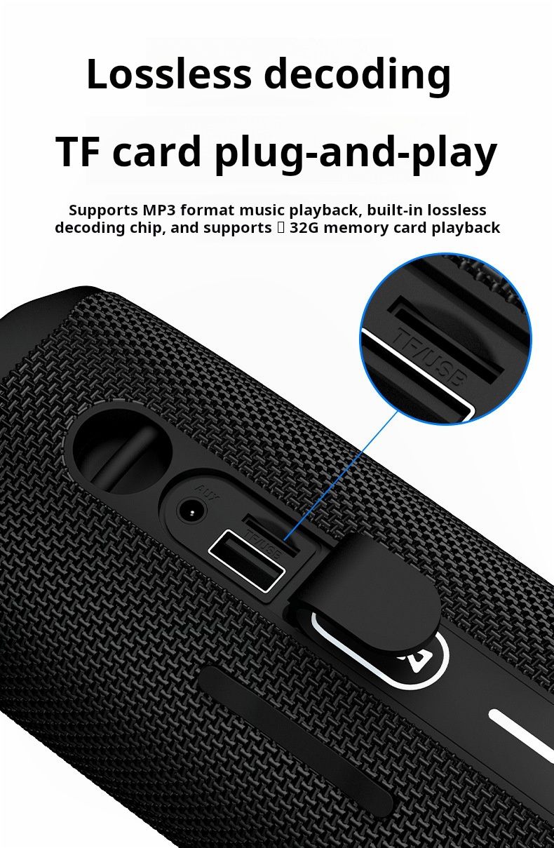 Flip6 Outdoor Waterproof Can Tf Card Slot Wireless Mini Portable Party Subwoofer Bluetooth Speaker_voghion.com