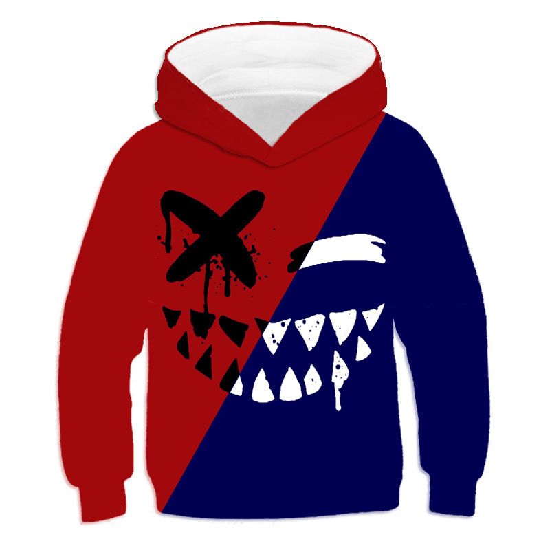 Abbigliamento per bambini Xoxo Felpa con cappuccio per ragazzi e ragazze, carina, stampa digitale 3D, felpe con graffiti_voghion.com