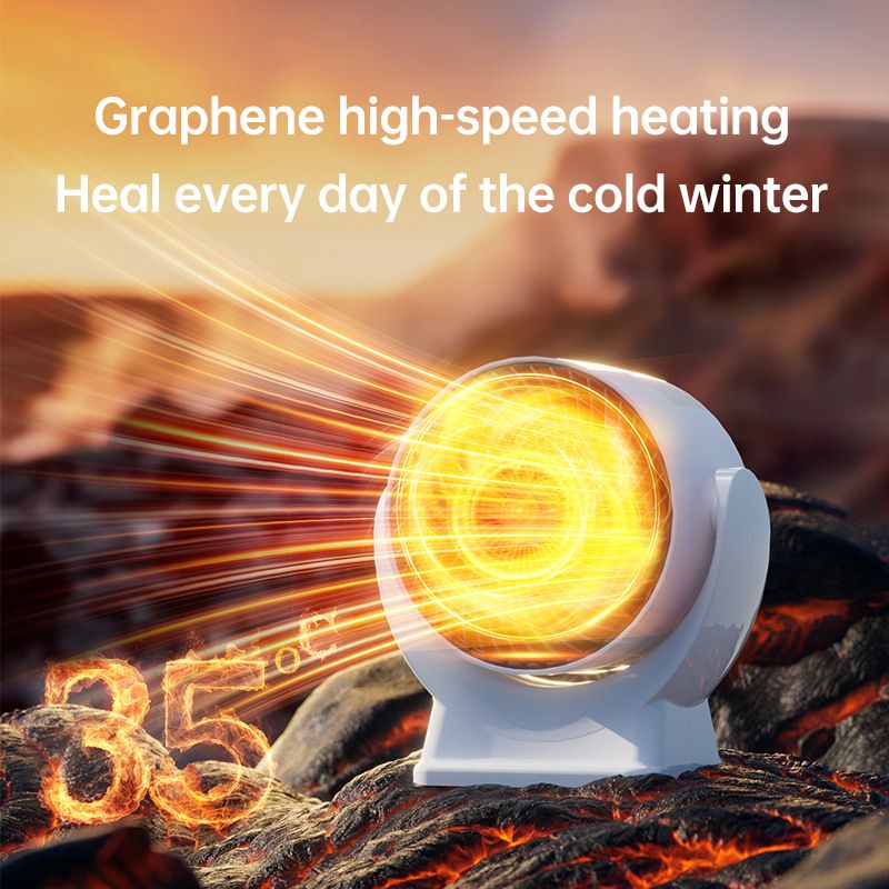 Riscaldatore domestico al grafene 2024, piccolo soffiatore d'aria calda da tavolo a risparmio energetico, riscaldatore portatile per ufficio con riscaldamento rapido_voghion.com