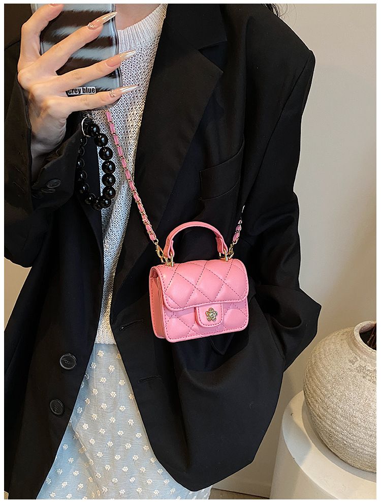 2024. aasta kevad, uus väike aromaatne stiil, mood mini laste vanematele mõeldud aksessuaarid käeshoitav kett Crossbody kott_voghion.com