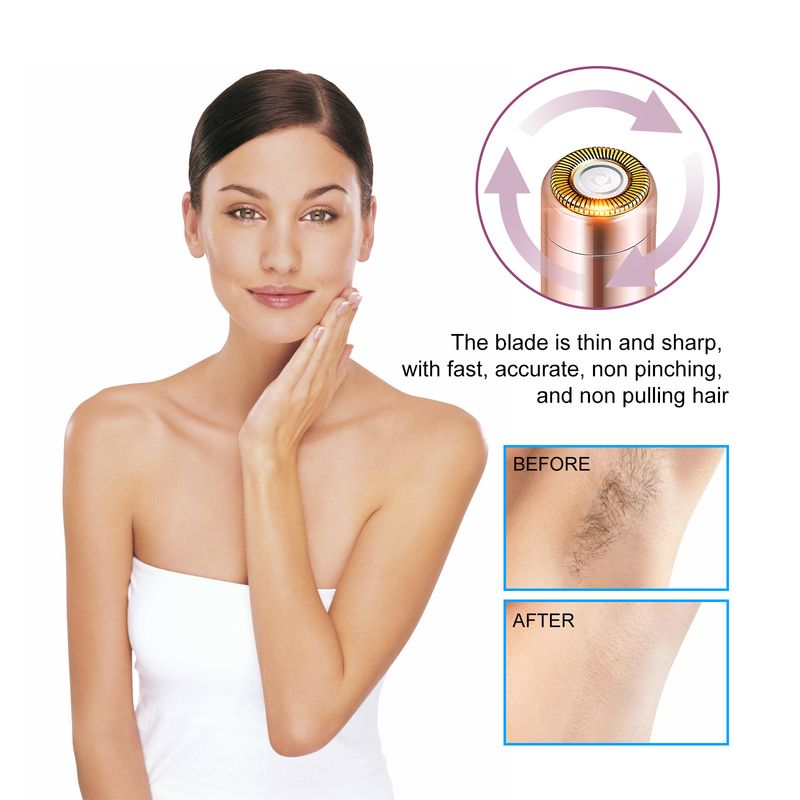 Eelhoe Rasoio portatile per peli del corpo, corpo intero, ascelle, braccia e gambe, delicato, non irritante, rapido, epilatore_voghion.com