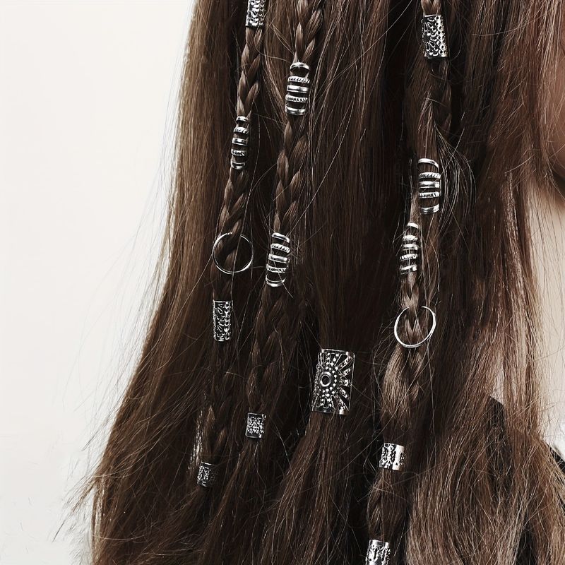 85 pezzi di accessori fai da te per dreadlock per parrucche, i più venduti in Europa e in America, anelli per extension con trecce traforate_voghion.com