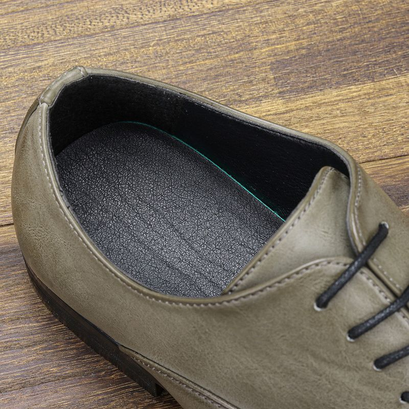 Oxford puntiagudo de alta gama para hombres, zapatos de cuero británicos clásicos y cómodos de negocios, zapatos formales pulidos de color_voghion.com