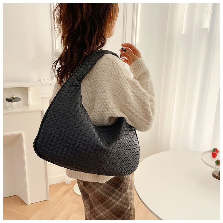 Tessuto francese di fascia alta versatile per le donne, borsa sottobraccio a spalla singola alla moda, trama di nicchia, portatile_voghion.com