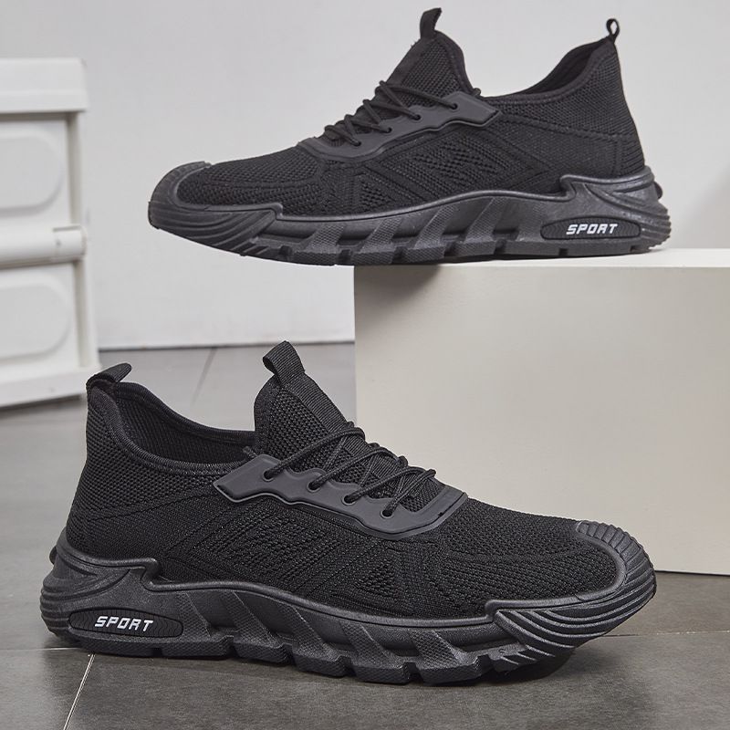 Plus Size 2025 Frühjahr Neue Herren Atmungsaktives Mesh Leichte Sneakers mit weicher Sohle Laufschuhe Freizeitschuhe_voghion.com