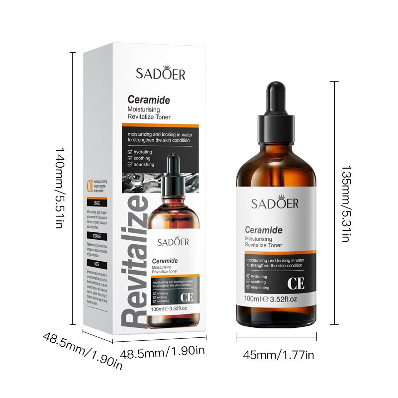 Full English SADOER Ceramide Revitalizing Toner Skin Rejuvenation Hydrating Moisturizing Water_voghion.com