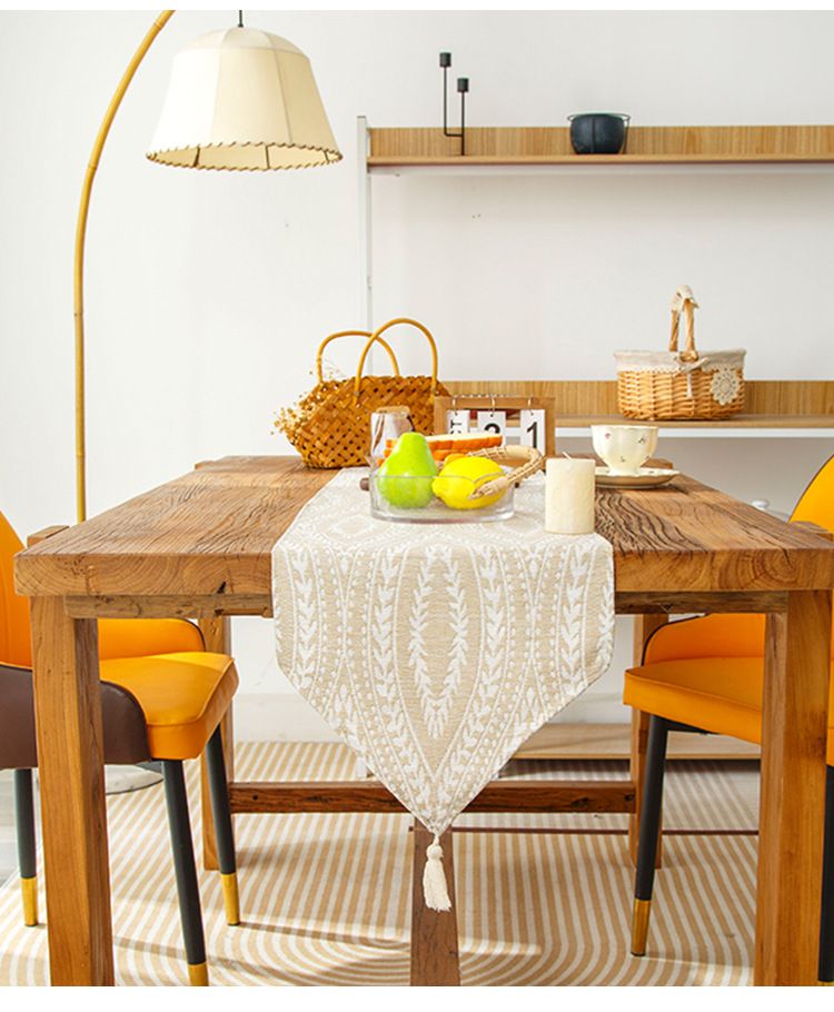 Modern Simple Coffee Table TV Cabinet Table Flag Dust Cover Zen Tea Ceremony Warp Knitted Cotton And Linen Tablecloth_voghion.com