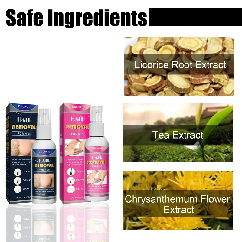 Spray depilatorio rapido e indolore per peli di corpo, petto, ascelle, gambe, braccia, parti intime, cura della pelle, rimozione della barba, crema depilatoria indolore_voghion.com