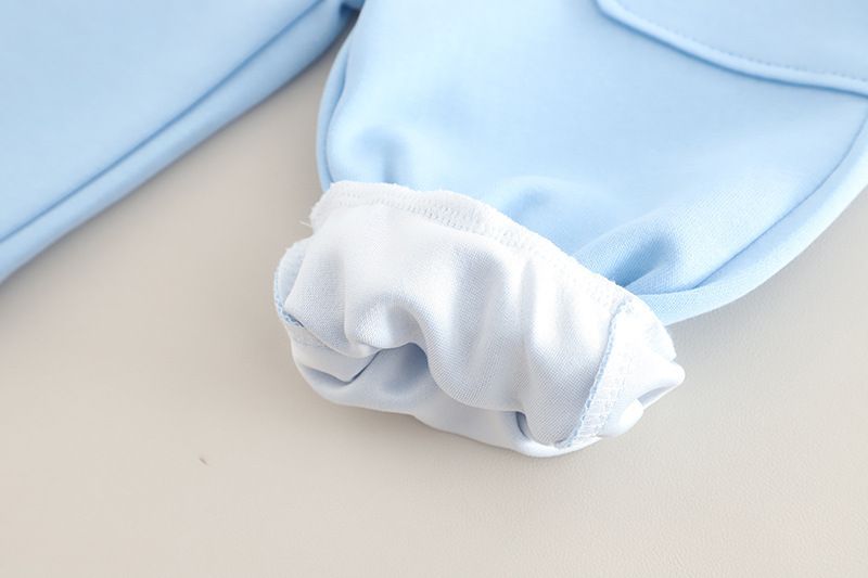 Felpa con cappuccio e artigli d'orso con cuciture color block, per uomo e donna, primavera 2025, grazioso set di abbigliamento per bambini, due pezzi_voghion.com