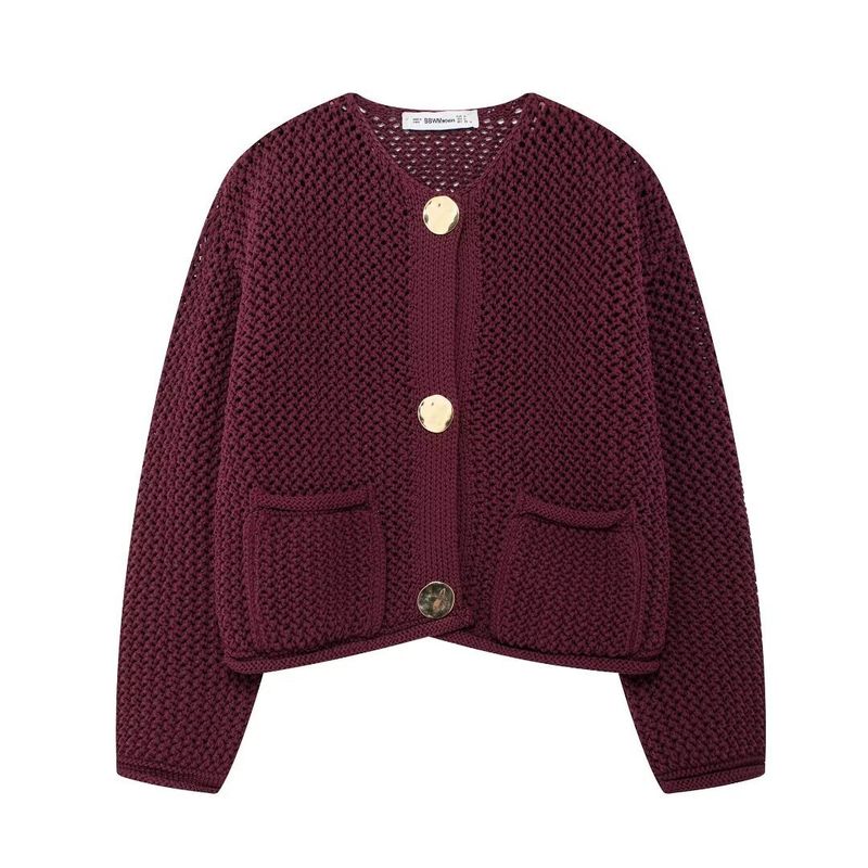 Damenbekleidung Strickjacke lockerer Pullover Damen Strickpullover beliebte 8 Farben_voghion.com