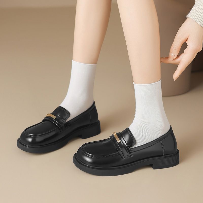ZHR Fashion Simple Flat Loafers 2025 New Lightweight Versatile Elegant Commuting Leather Shoes_voghion.com