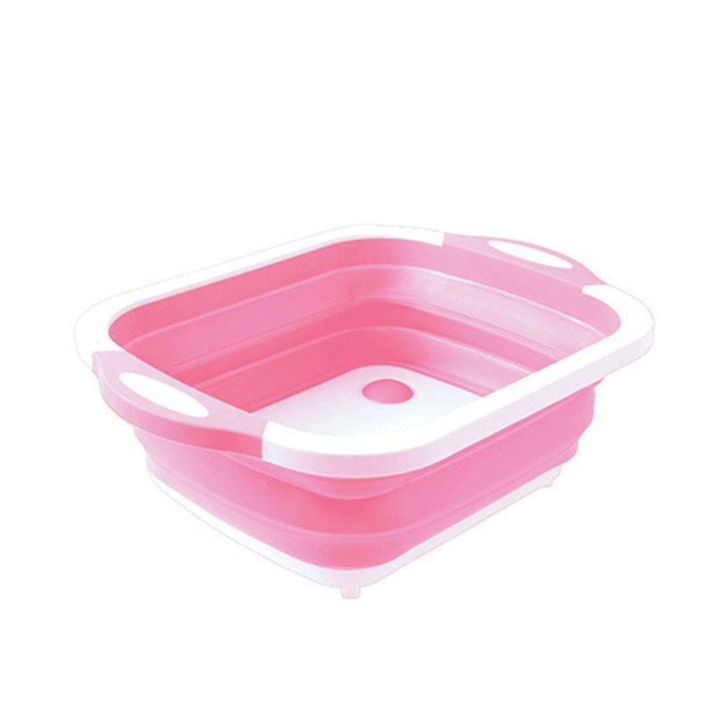 2er-Set multifunktionale 3-in-1-Schneidebretter, Abtropfkorb, zusammenklappbare Gemüseschüssel, Hackblöcke, Küchenhelfer_voghion.com