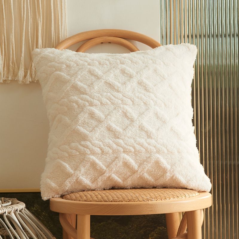 Plüss, bolyhos párnahuzat, rövid polár párnahuzat nappali kanapéhoz, 18x18-as dekoratív párna, lakberendezési párnahuzat_voghion.com