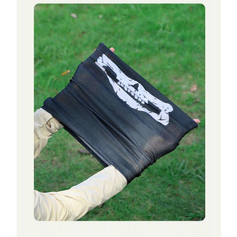 Pañuelo para la cabeza sin costuras, multifuncional, mágico, para ciclismo, cálido, protector solar, accesorio de Halloween, máscara versátil de calavera para exteriores._voghion.com