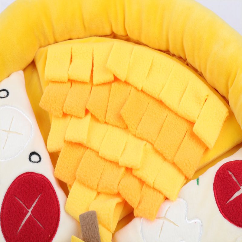 Pet PIZZA Sniffing Sound-Activated Bed Hide-and-Seek Game Training Dog Bowl Indoor Intelligence Development Toy Mat_voghion.com