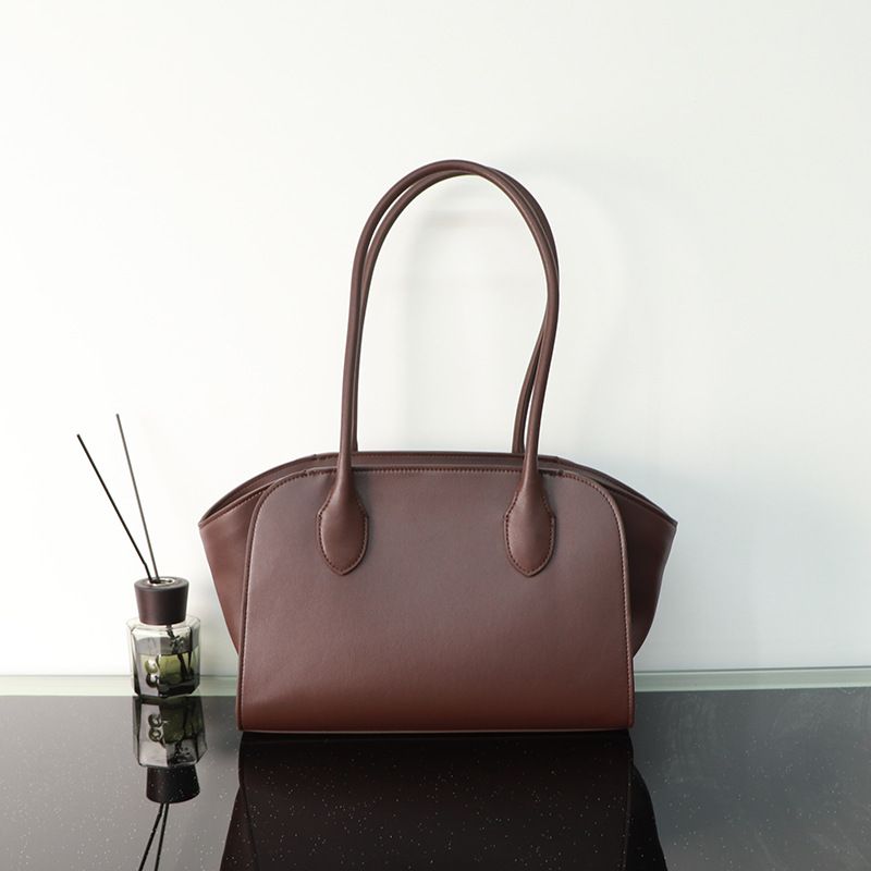 2025 Nieuwe Niche Marlo17 Shopping Row Minimalistische Stijl Grote Capaciteit Tote Echte Leren Handtas Schoudertas_voghion.com
