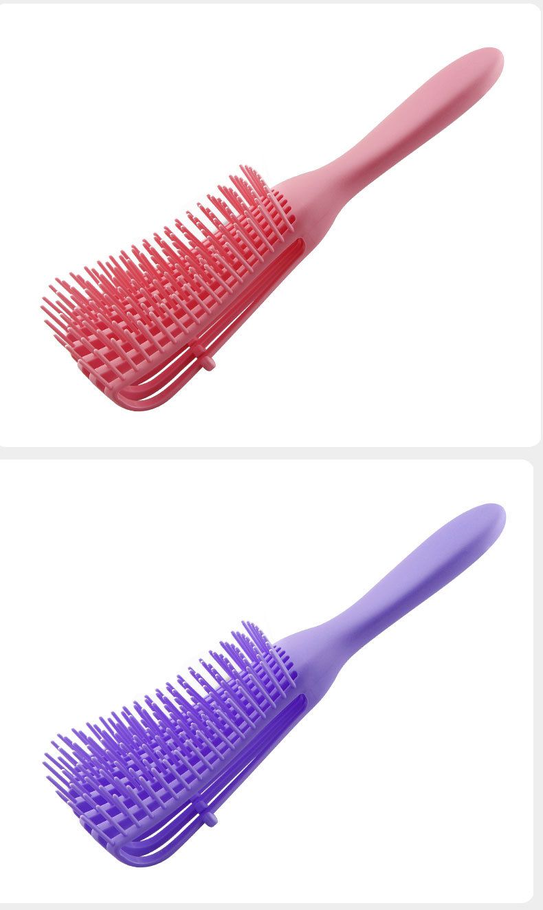 Damesjampo og glatt hår Blekksprutkam Frisørsalong Stor buet kam Rett krøll Styling Blekksprut Ribbekam_voghion.com