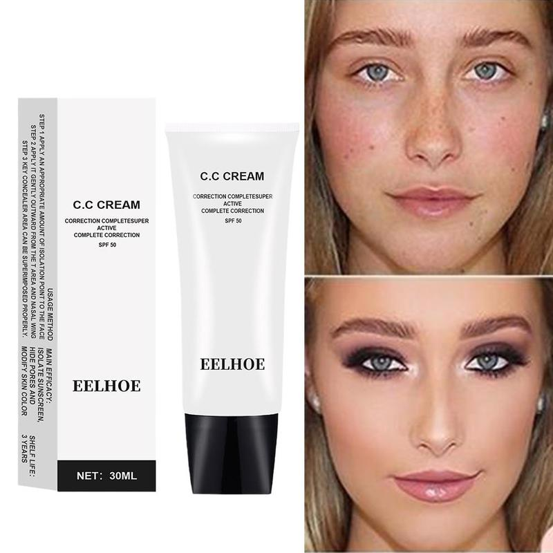 30ML CC Krem Kusurları Gizle Cilt dostu Cilt Rengini Aydınlatır Kozmetik Vakfı Kaba için Kapatıcı Krem_voghion.com