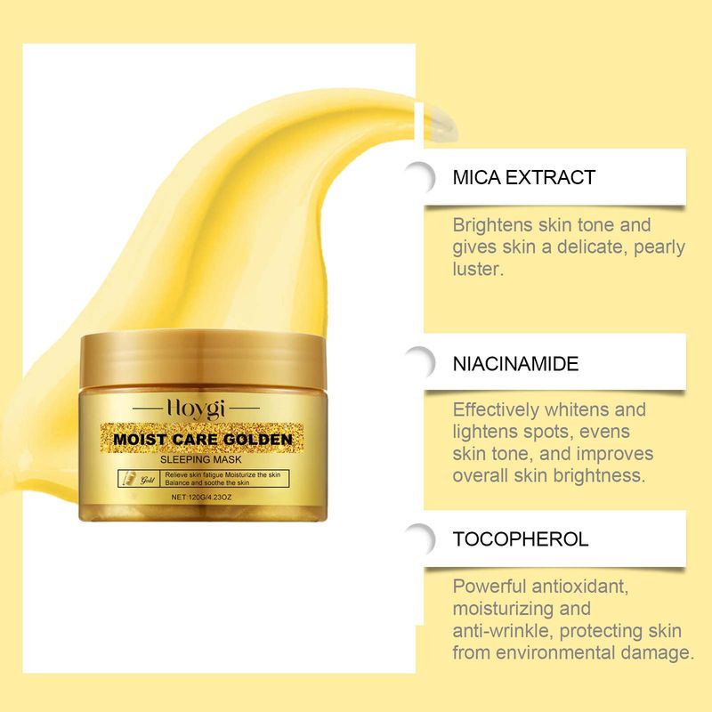 Hoygi Gold Sleeping Mask, Moisturizing, Moisturizing, Moisturizing, Smoothing And Firming Skin Hydrating Mask_voghion.com